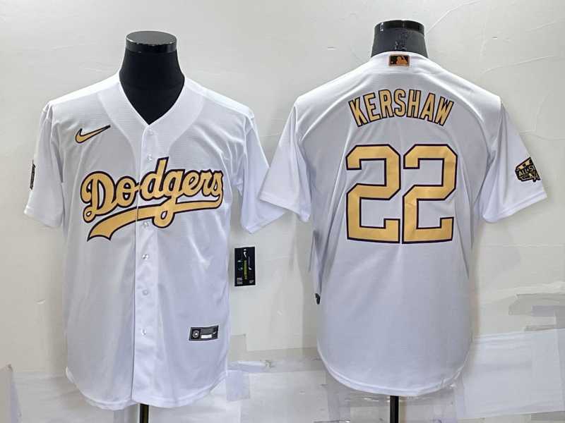 Los Angeles Dodgers #22 Clayton Kershaw White 2022 All Star Stitched Cool Base Nike Jersey,We sell and wholesale Los Angeles Dodgers #22 Clayton Kershaw White 2022 All Star Stitched Cool Base Nike Jersey on line form chian!